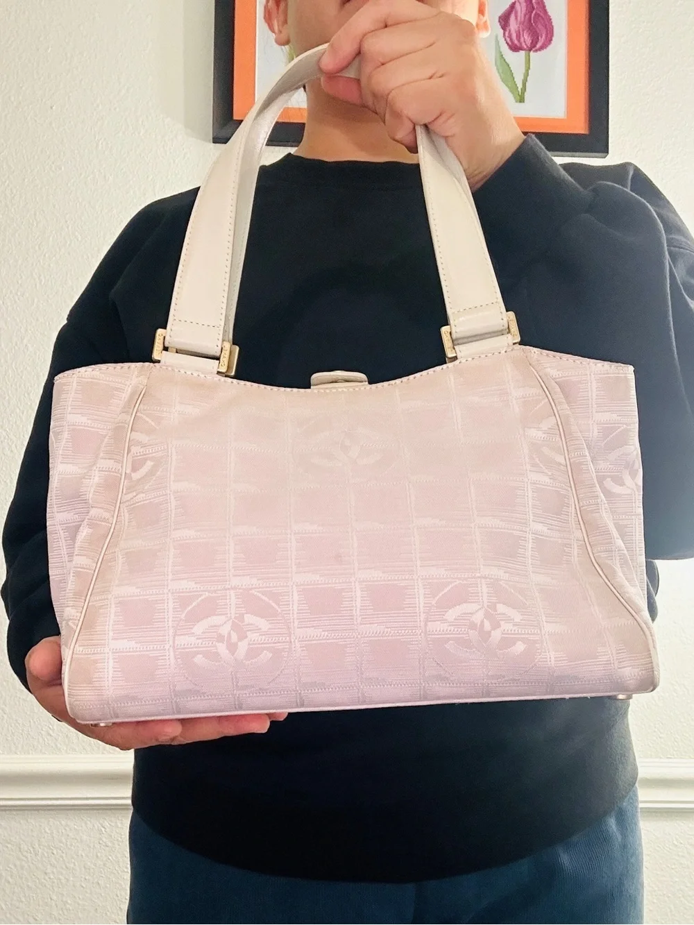 CHANEL travel line shoulder bag with COA